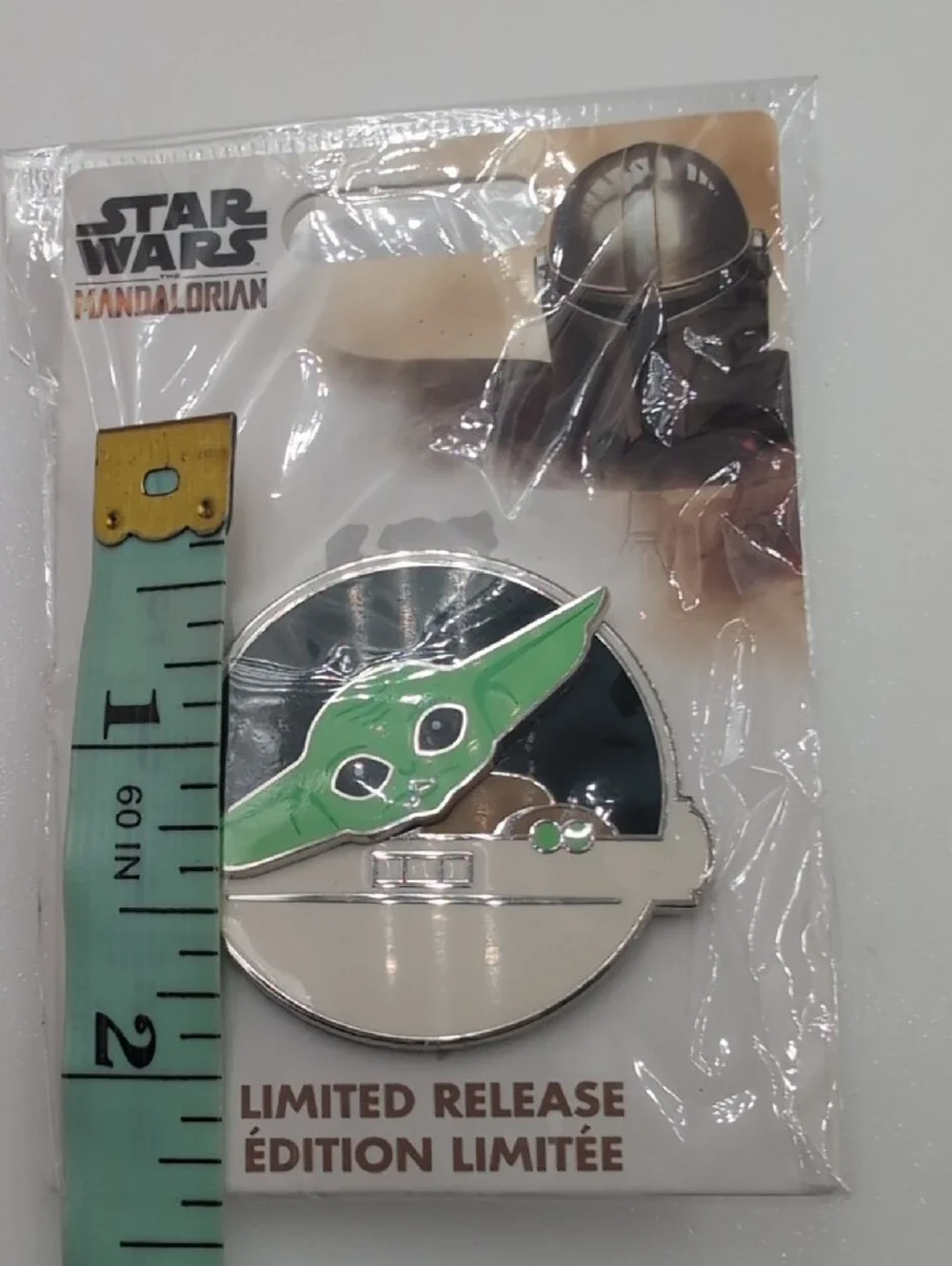 Disney Star Wars Grogu Enamel Pin - Green, Black, White C65
